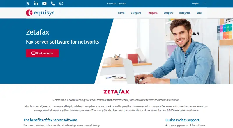 Zetafax's own site