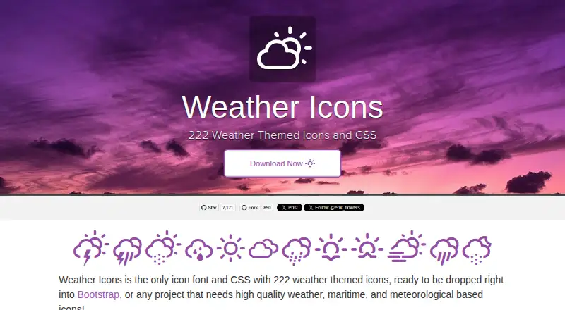 Weather Icons's own site