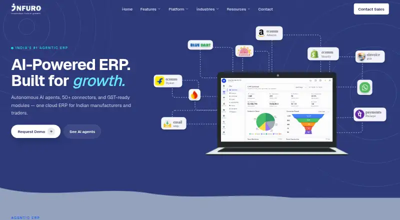 Infuro ERP's own site