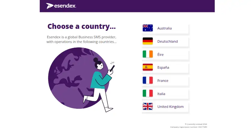 Esendex's own site