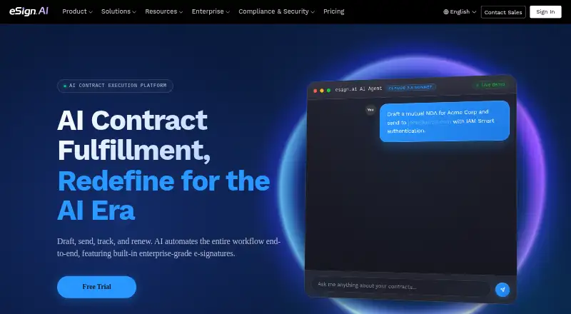 eSign.AI's own site