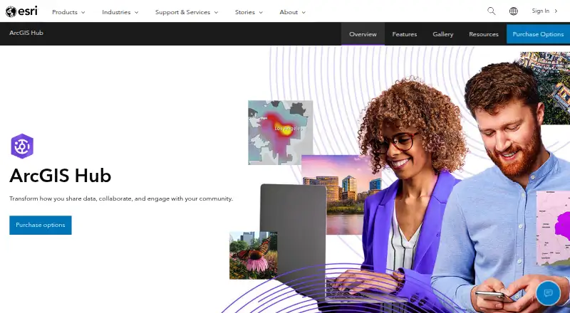 ArcGIS Hub's own site