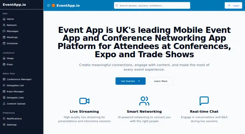 Event App's own site