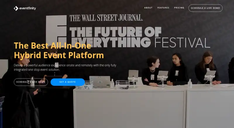 Eventfinity's own site