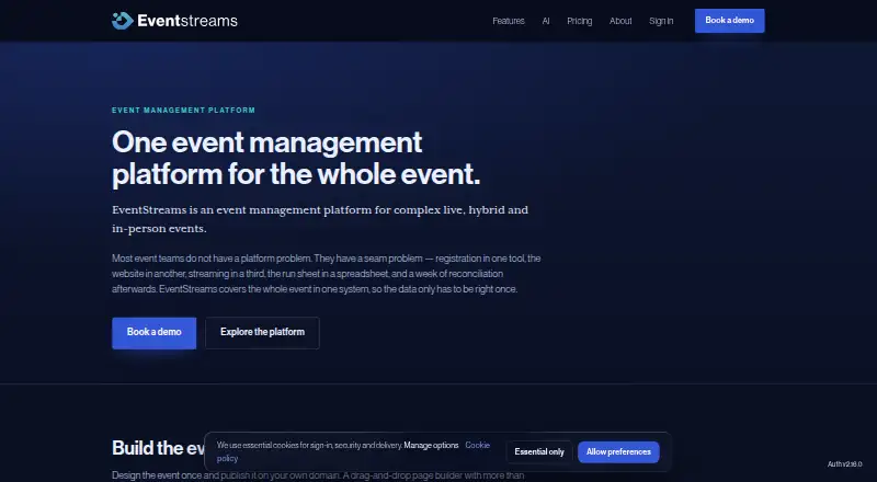 EventStreams's own site