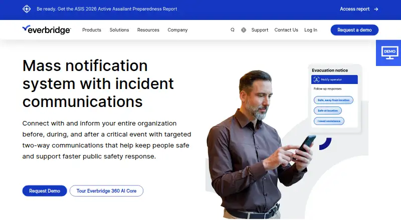 Everbridge Mass Notification's own site