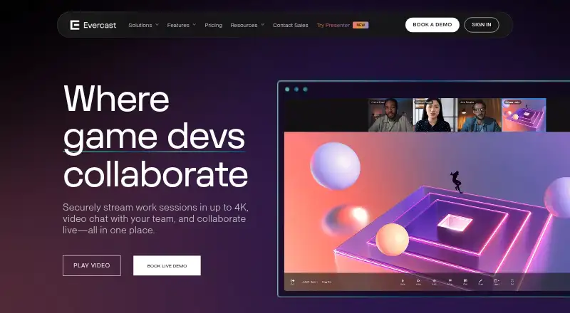 Evercast's own site