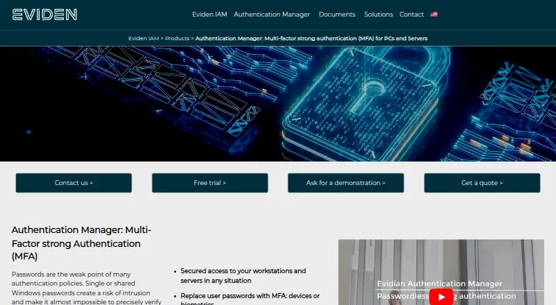 Evidian Authentication Manager's own site