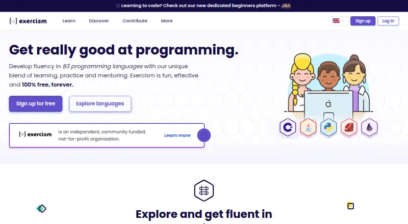 Exercism's own site