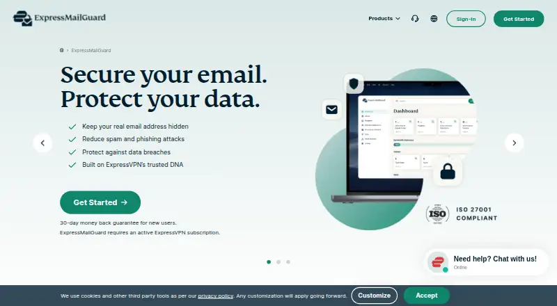 ExpressMailGuard's own site
