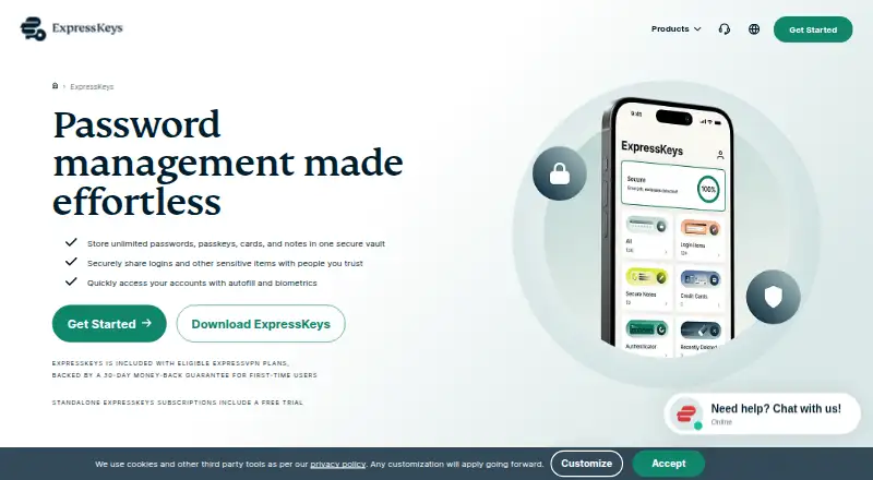 ExpressKeys's own site