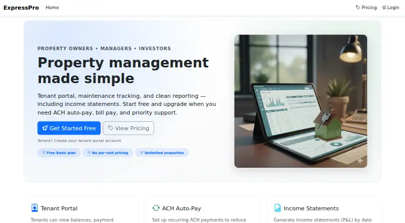 ExpressPro's own site