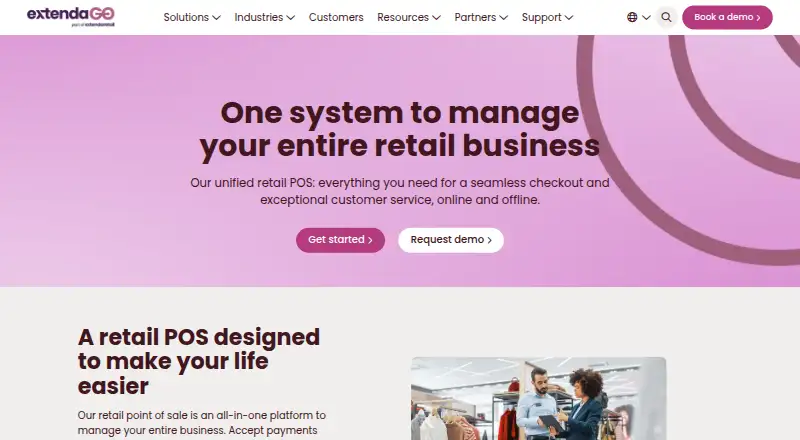 ExtendaGO Retail POS's own site