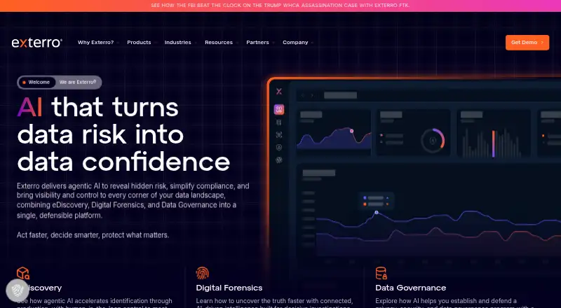 Exterro Privacy Incident Response's own site