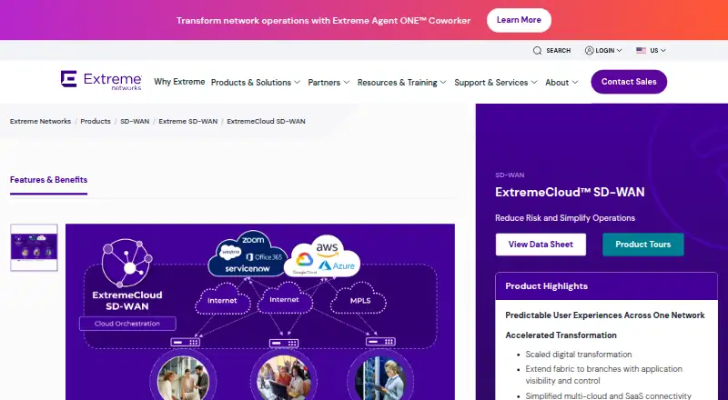 ExtremeCloud SD-WAN's own site