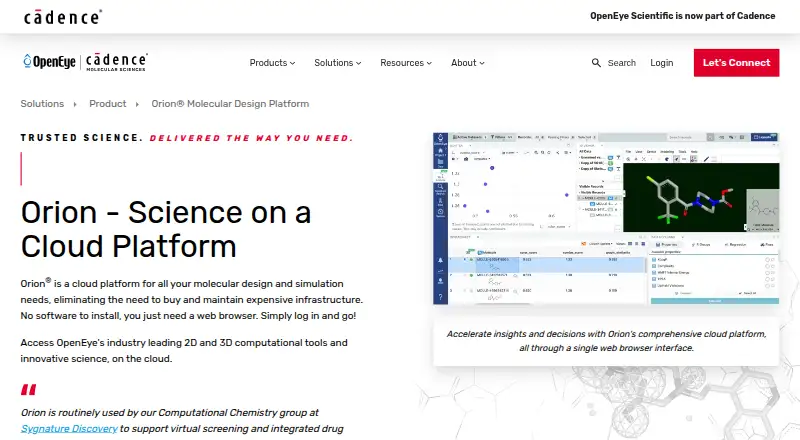 Orion's own site