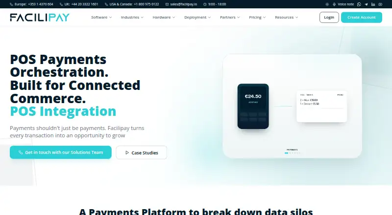 Facilipay's own site