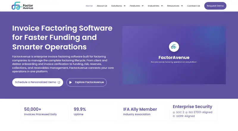 FactorAvenue's own site