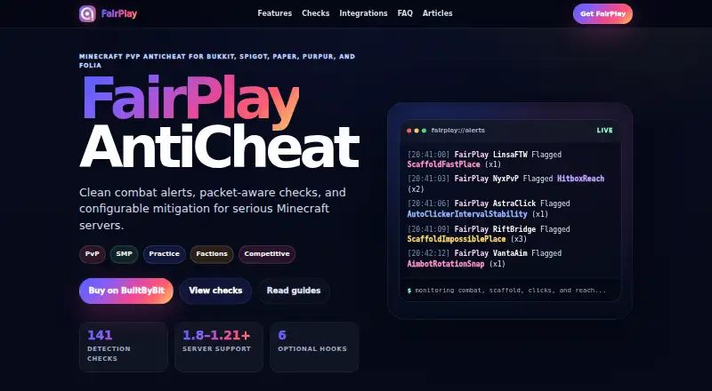 FairPlay AntiCheat's own site