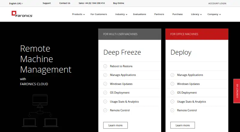 Faronics Remote Control's own site