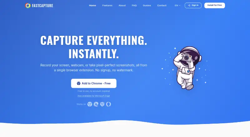 FastCapture's own site