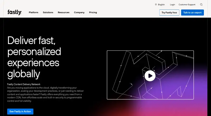 Fastly CDN's own site