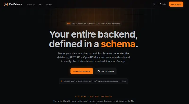 FastSchema's own site