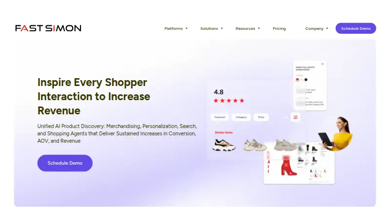 Fast Simon's own site
