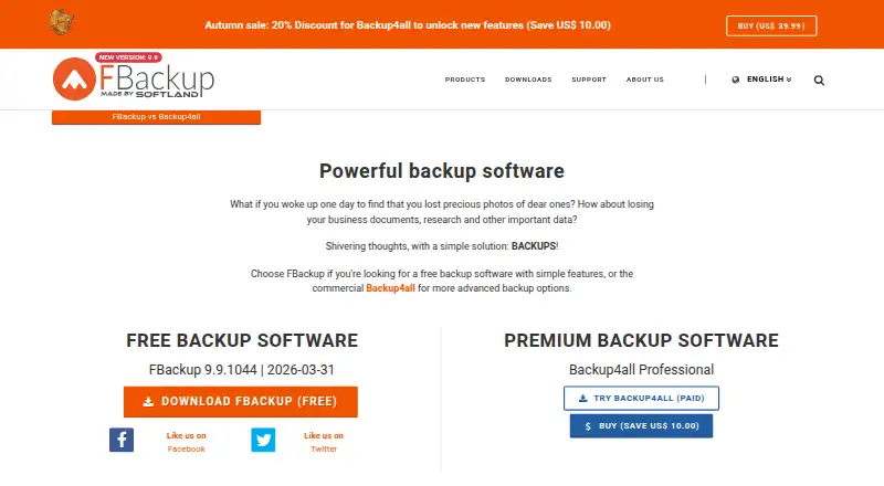 FBackup's own site