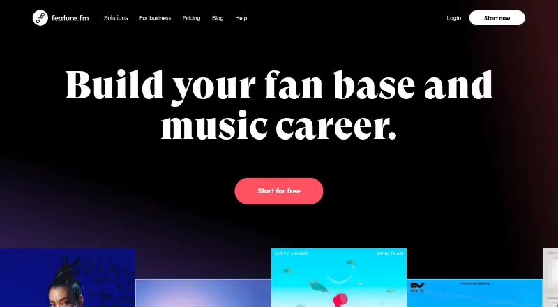 Feature.fm's own site