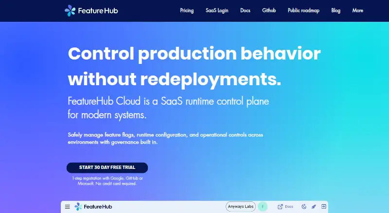 FeatureHub's own site