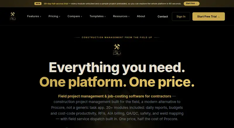Field PM's own site