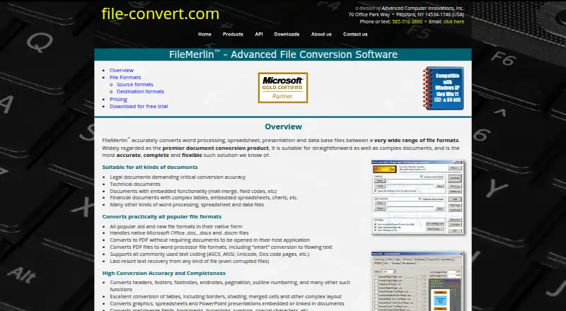 FileMerlin's own site
