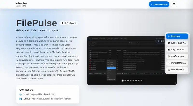 FilePulse's own site