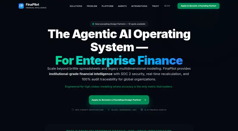 FinaPilot's own site