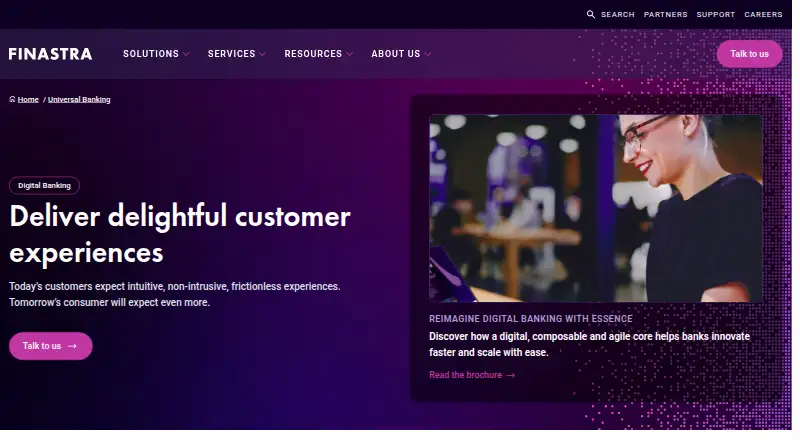 Finastra Digital Banking's own site