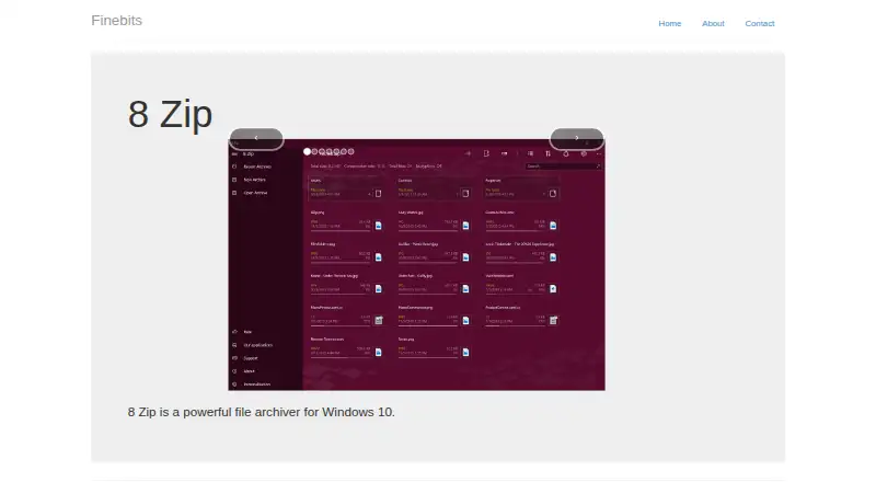 8 Zip's own site
