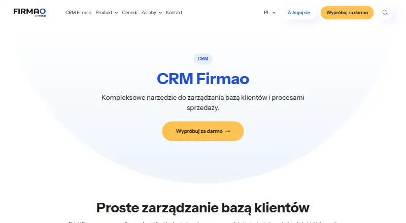 Firmao CRM's own site