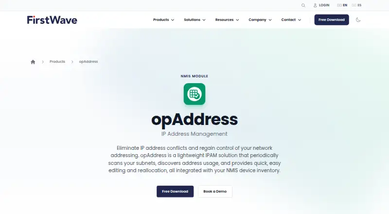 opAddress's own site