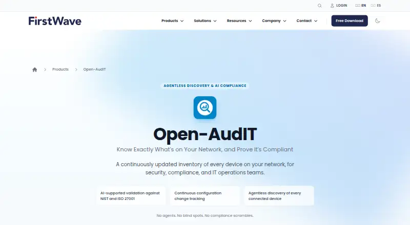 Open-AudIT's own site