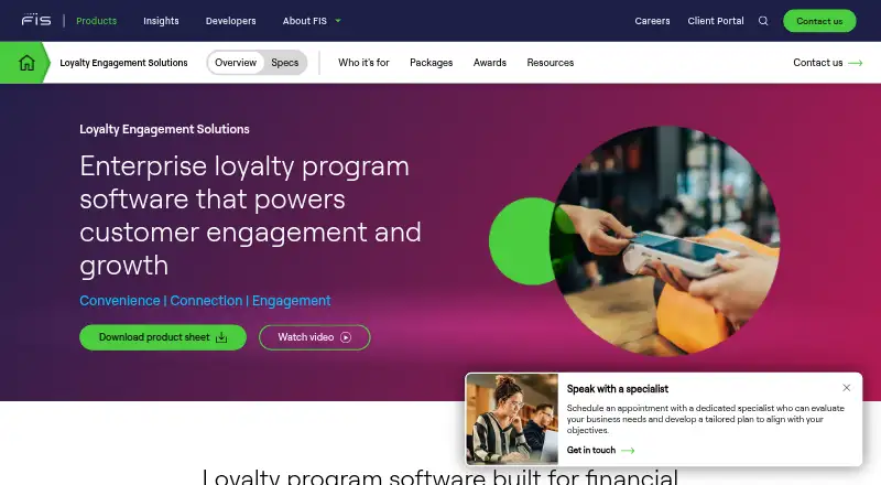FIS Loyalty Engagement Solutions's own site