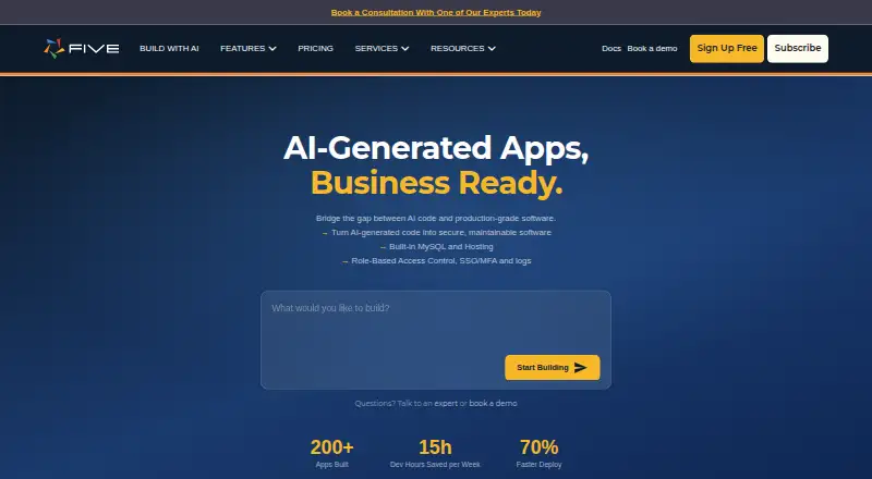 Five's own site