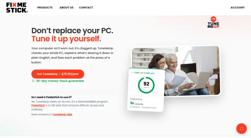 TuneMeUp's own site