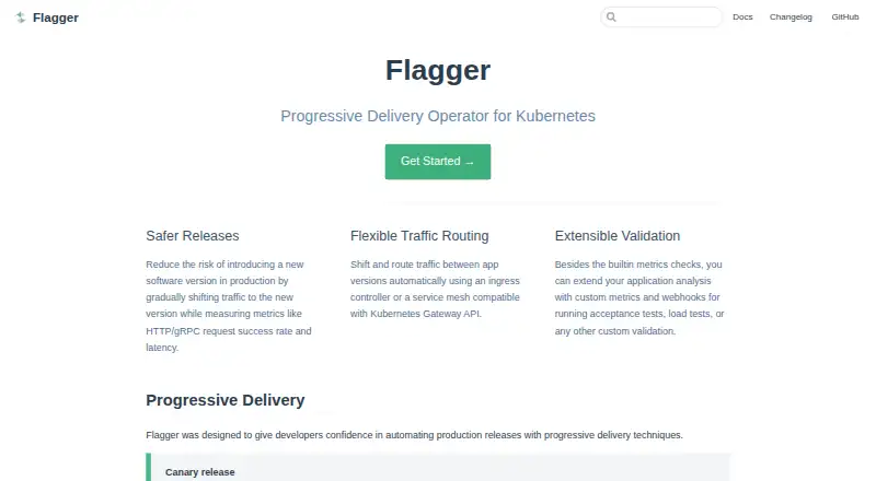 Flagger's own site
