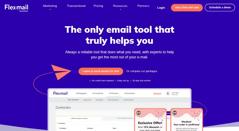 Flexmail's own site
