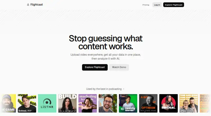 Flightcast's own site
