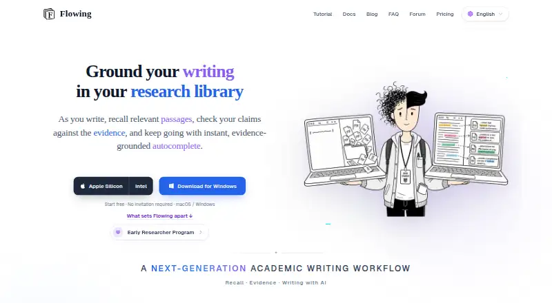Flowing's own site
