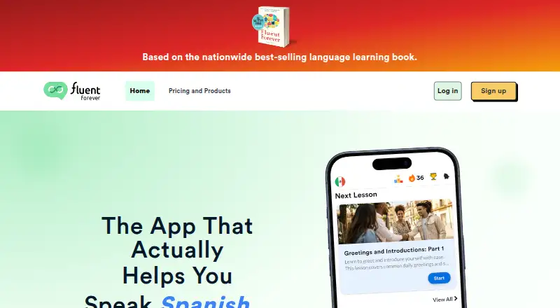 Fluent Forever's own site