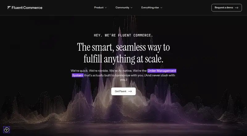Fluent Commerce's own site