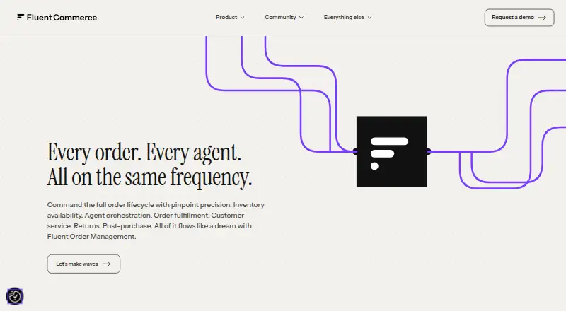 Fluent Order Management's own site